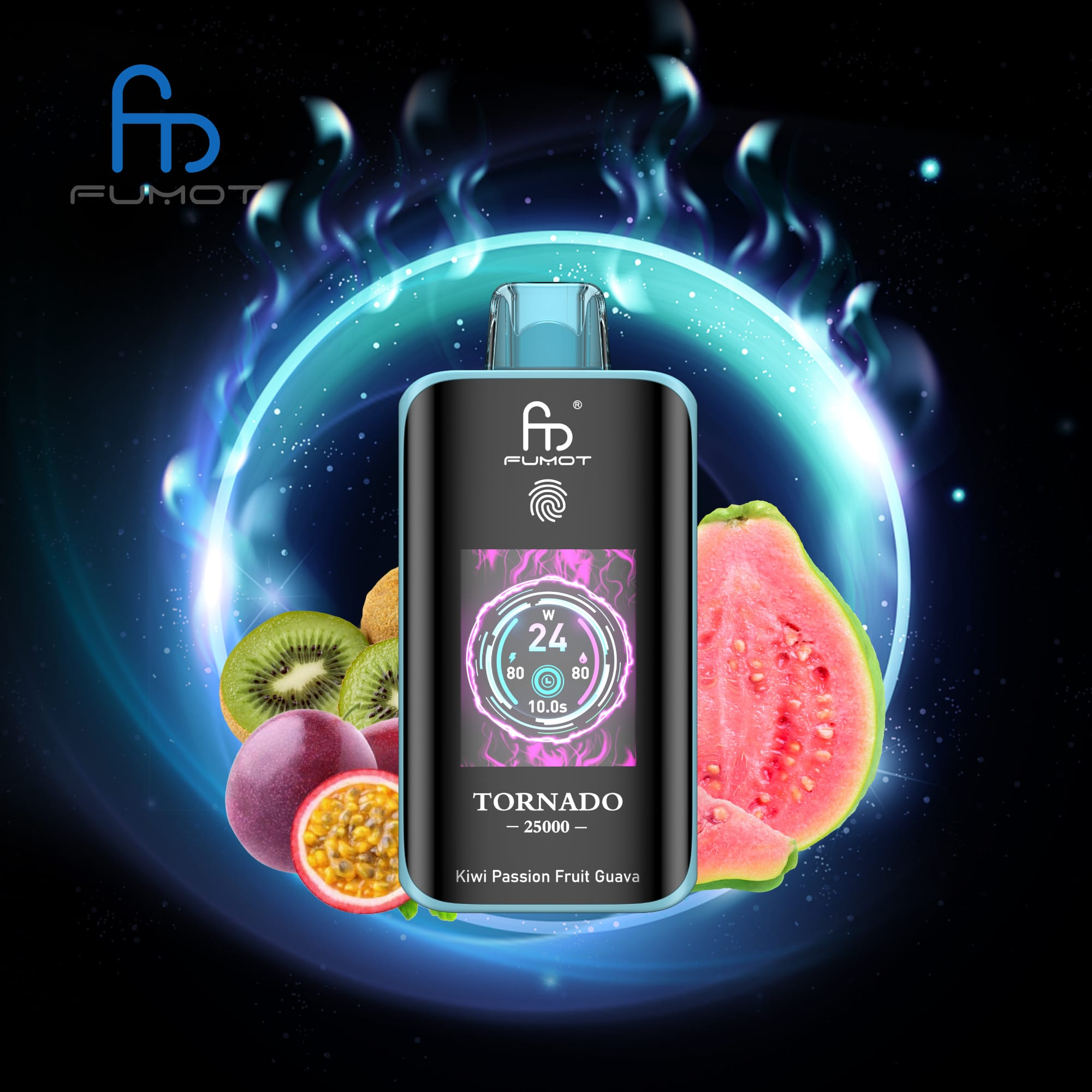 Fumot Tornado 25k – Kiwi Passion Fruit Guava - Zero Vapes