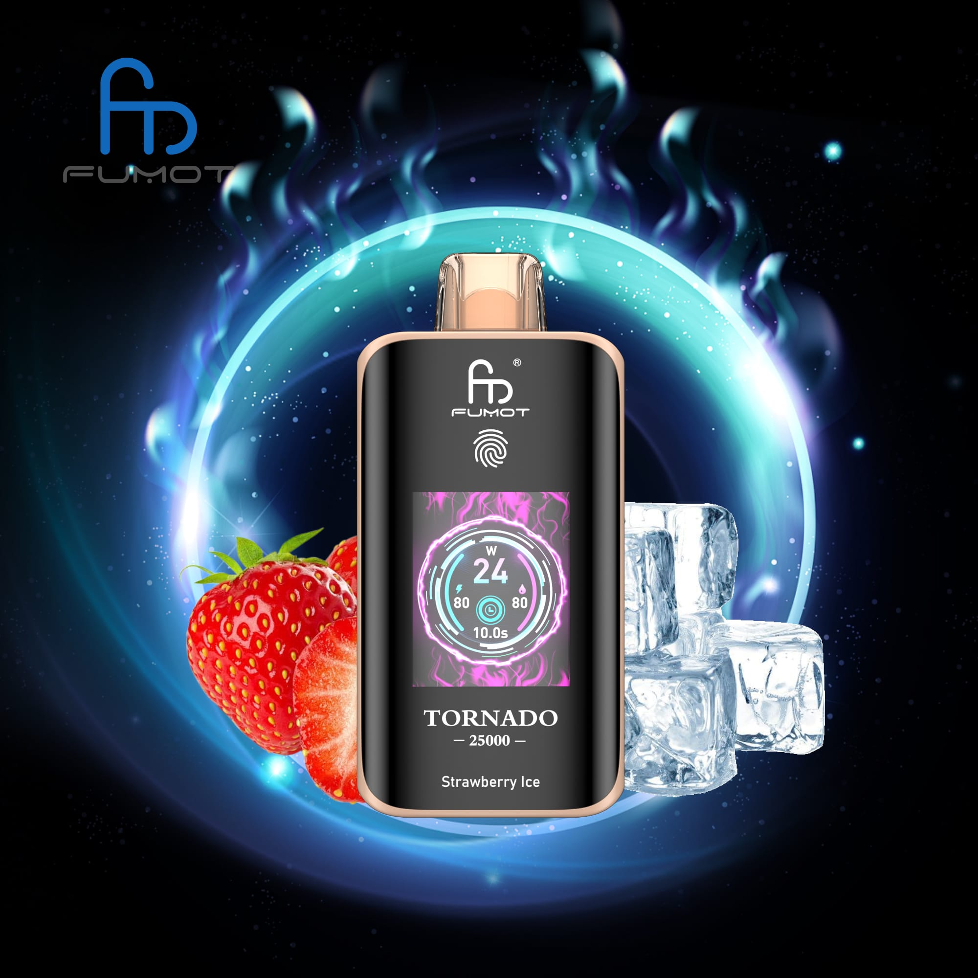 Fumot Tornado 25k – Strawberry Ice - Zero Vapes