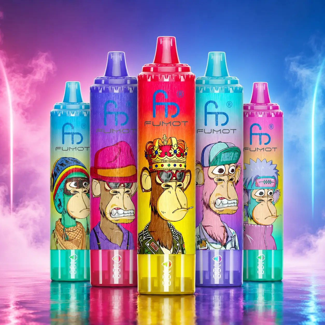 Fumot Tornado 15000 - Einweg Vape mit 15.000 Puffs, RGB Licht & LED Display - Zero Vapes