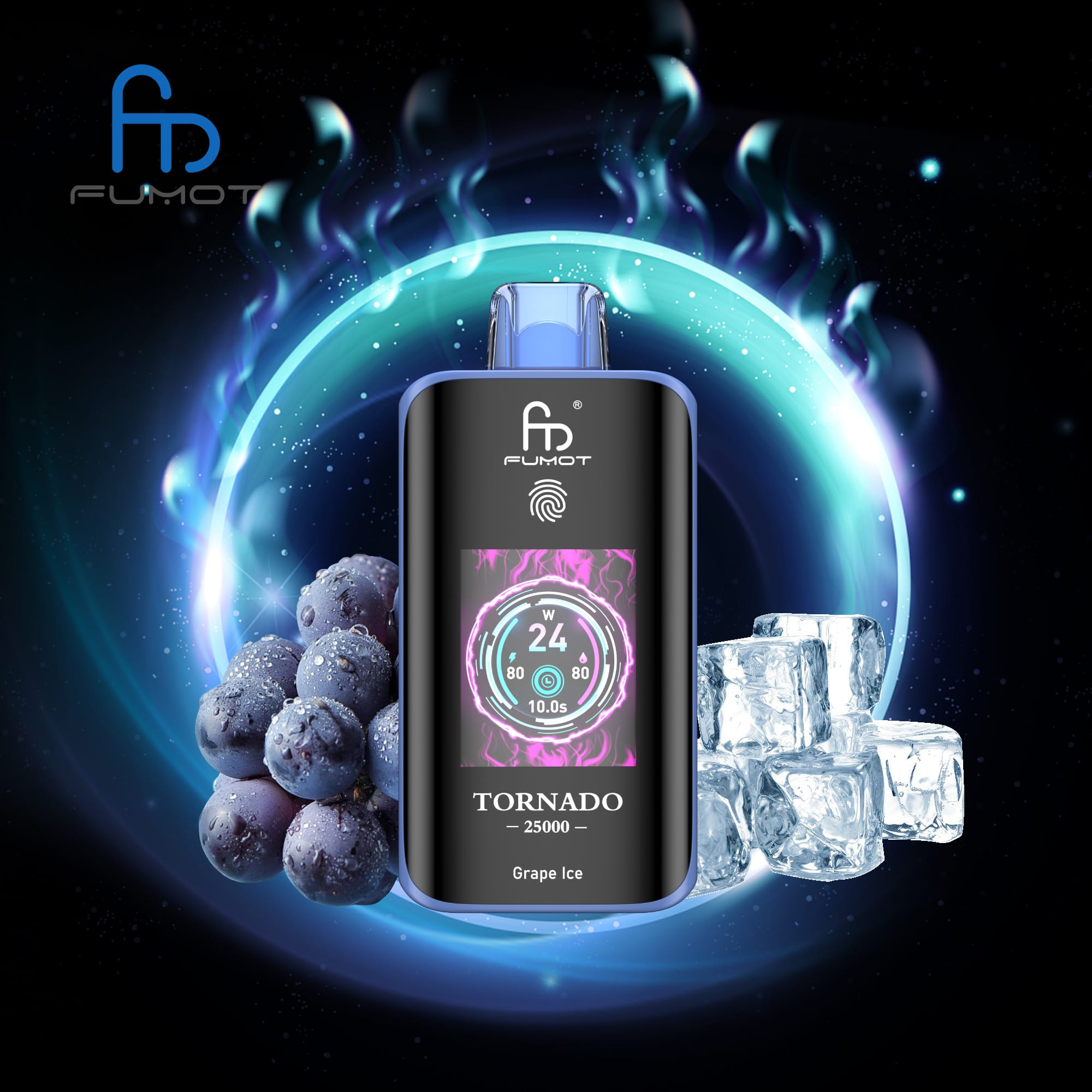 Fumot Tornado 25k – Grape Ice - Zero Vapes