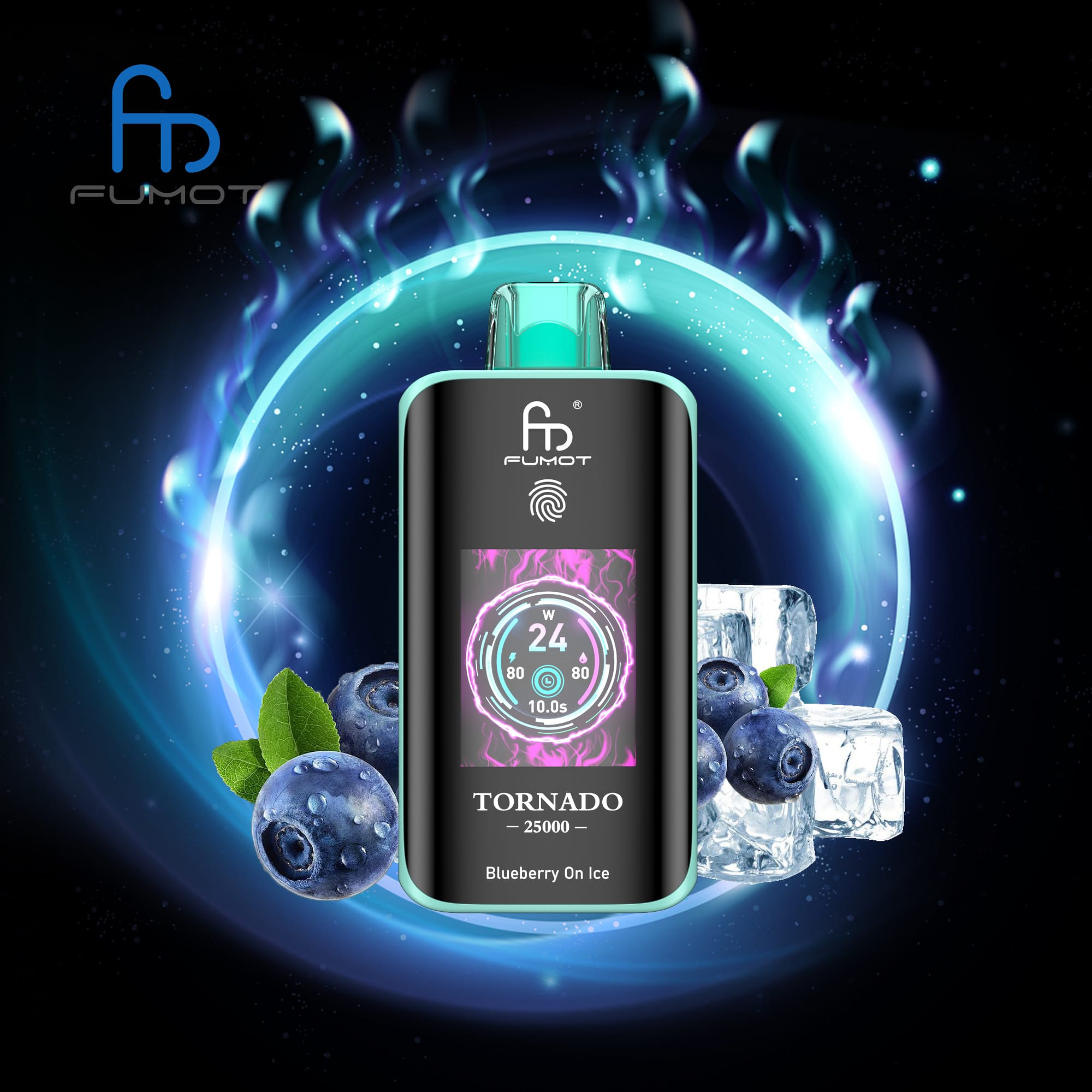 Fumot Tornado 25k – Blueberry On Ice - Zero Vapes
