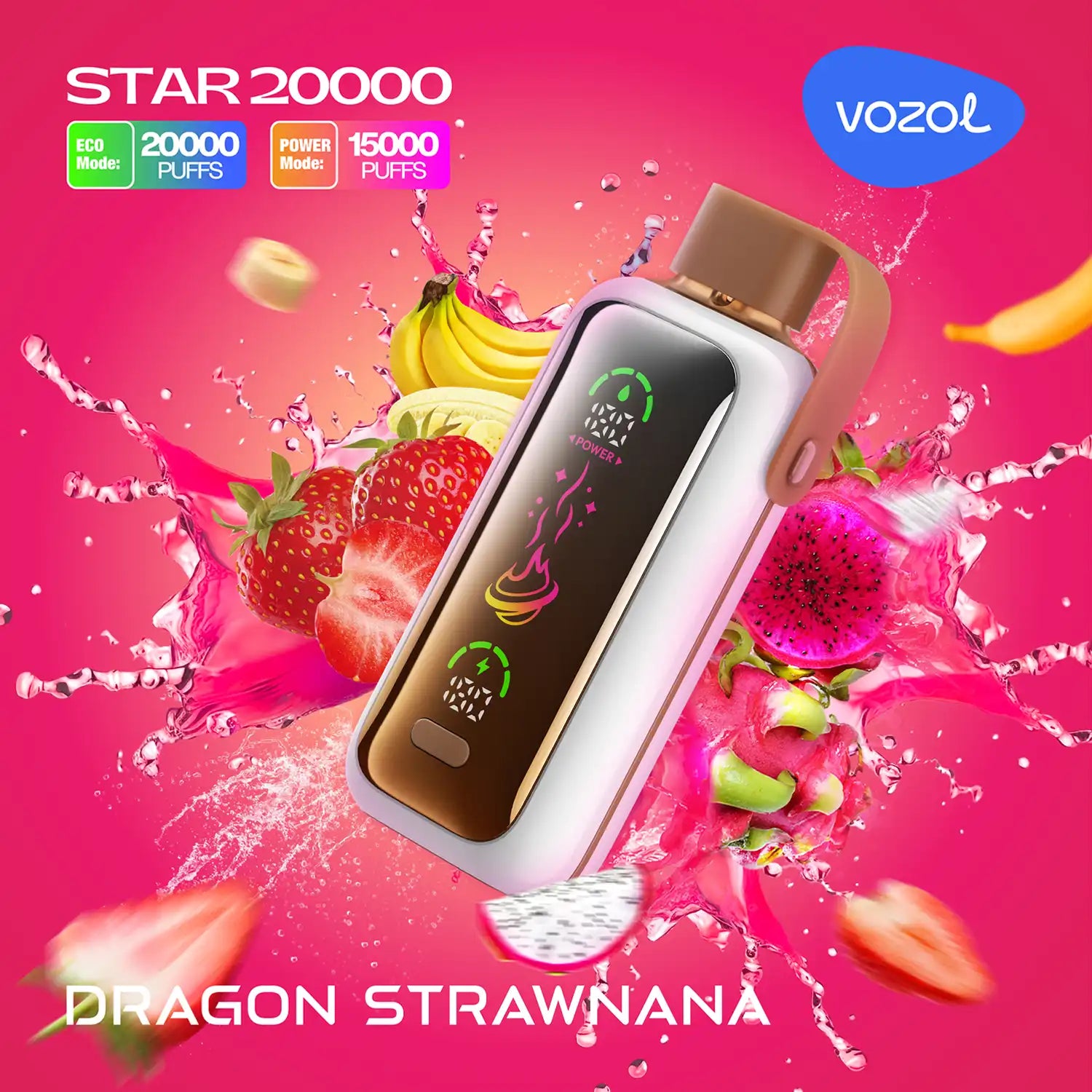 VOZOL STAR 20k – Dragon Strawnana - Zero Vapes
