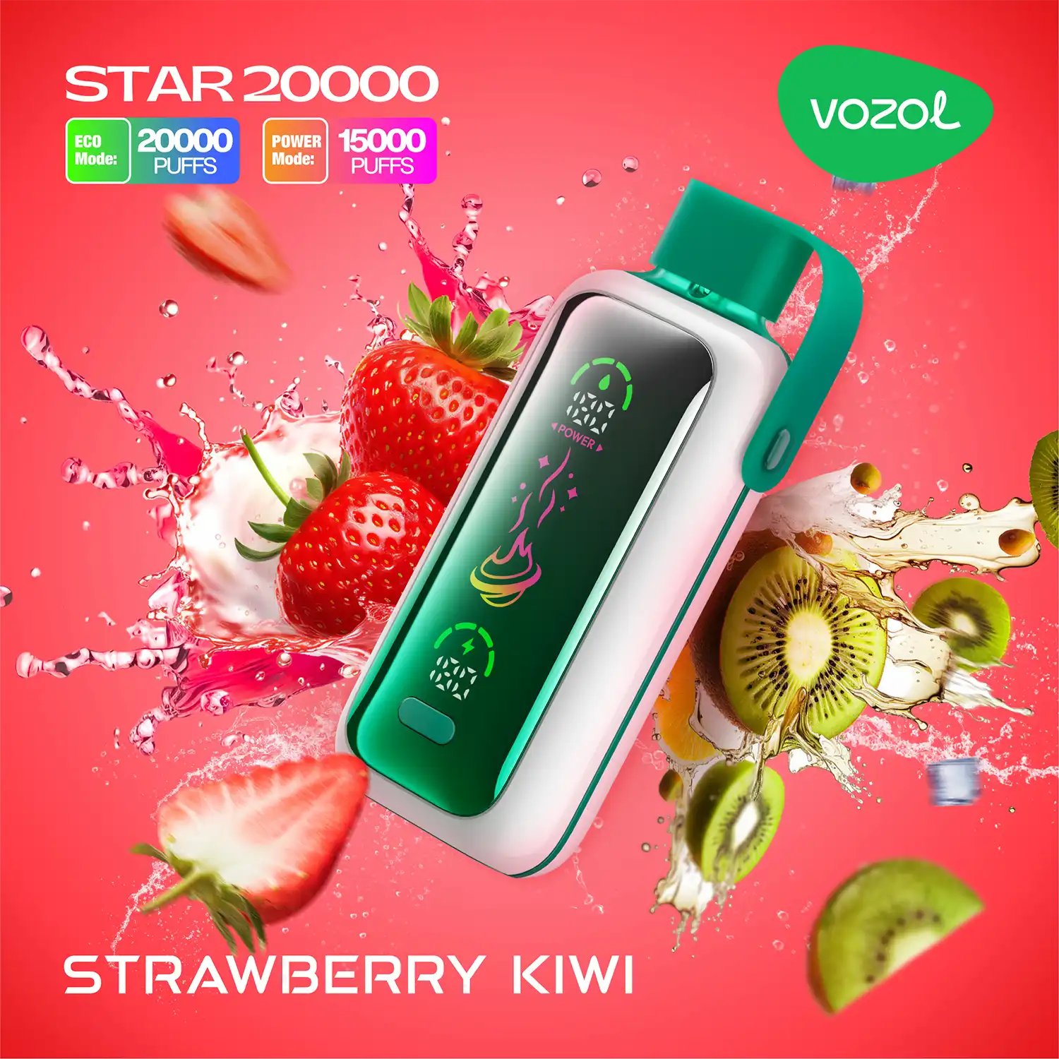 VOZOL STAR 20k – Strawberry Kiwi - Zero Vapes