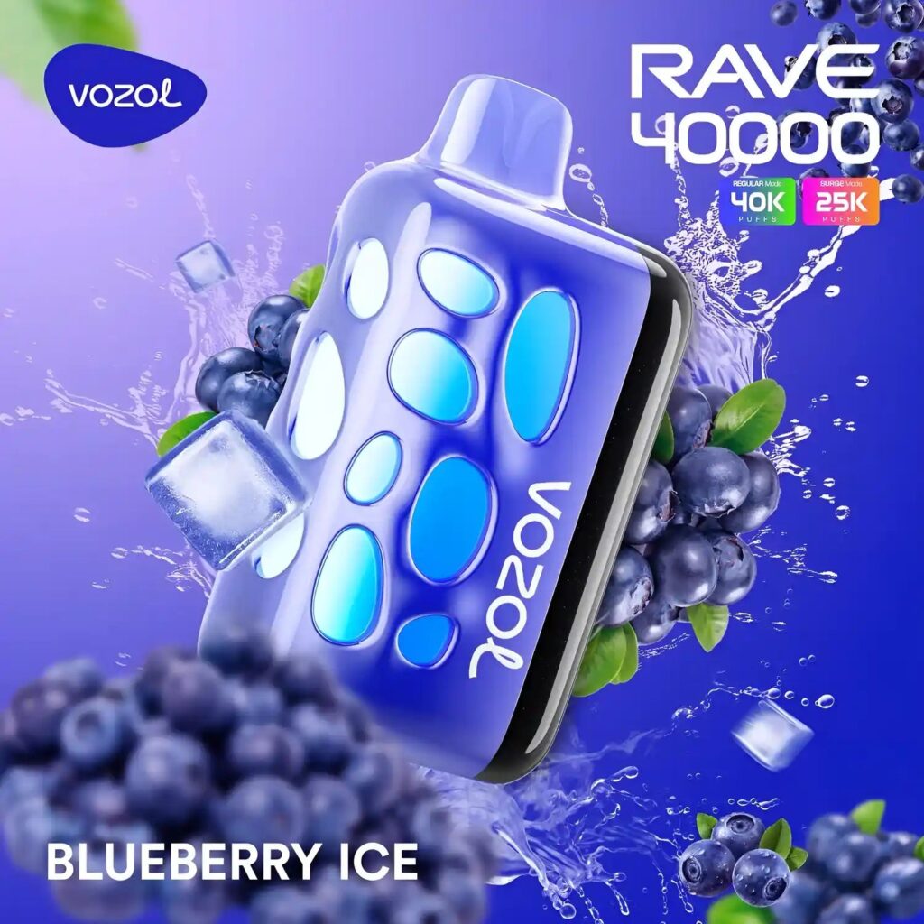 Vozol Rave 40k - Blueberry Ice