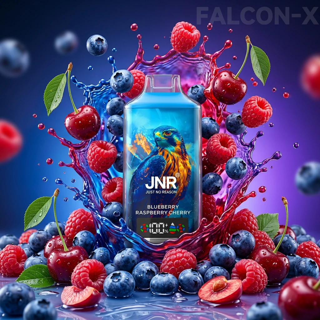 JNR Falcon X 18K – Blueberry Raspberry Cherry(10PCS/BOX) - Zero Vapes