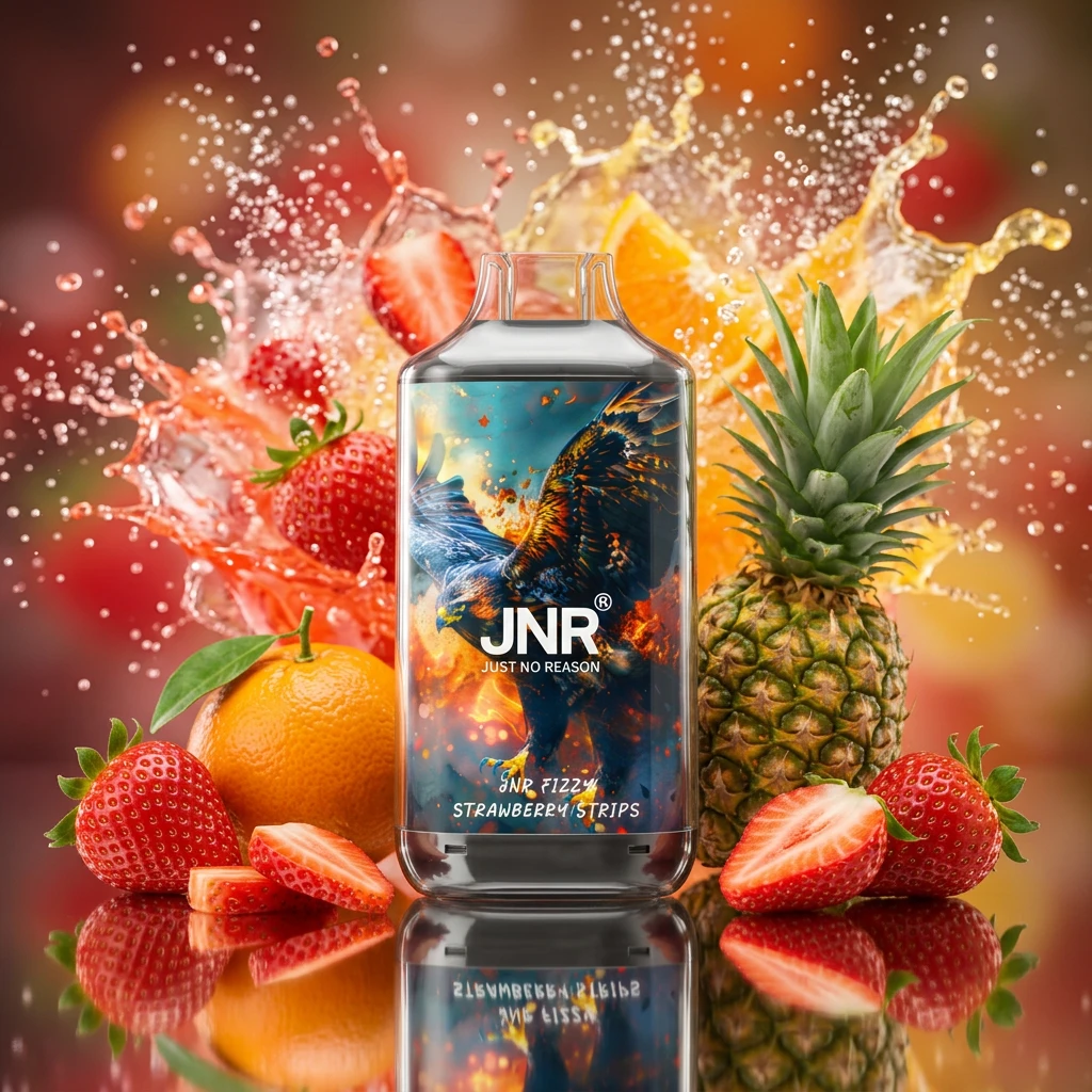 JNR Falcon 16k – Fizzy Strawberry Strips - Zero Vapes